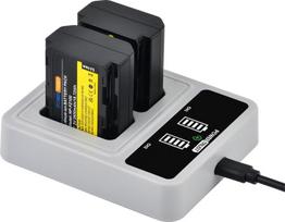 NP-FZ100 2600 mAh baterija su 20 W greituoju dvigubu USB-C įkrovikliu, skirta "Sony" A6700, A6600, A7iii, A7iv, ZV-E1, A7R V, A7S III, A7C, A7CII, A7C R, FX3, FX30, A9, A9II