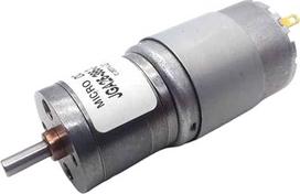 Nuolatinės srovės variklis JGA25-385, 24 V, 8000 apsisukimų per minutę, su metaline pavarų dėže, pavarų dėžė su 25 redukciniais elementais, mažas apsisukimų skaičius per minutę, didelis sukimo momentas, sukasi pagal laikrodžio rodyklę / prieš laikrodžio r