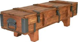 Nuosavas dizainas Senas kelionių lagaminas Kavos staliukas namelis garlaivis pušies skrynia derliaus retro medinis ilgis 120 / plotis 41 / aukštis 36 cm cm cm