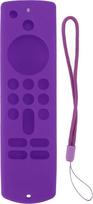 Nuotolinio valdymo pultelio dėklas, silikoninis „Fire TV Stick“ nuotolinio valdymo pultelio dėklas, neslystantis silikoninis apsauginis dėklas su 3-osios kartos dirželiu (violetinis)