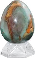 Nupuyai Ozeanjaspis Kristall-Ei mit Acrylständer, poliertes Stein-Ei Feng Shui Kristallstein-Ei, Meditation, Osterkristall-Ei, 301-400 g