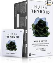 Nutra Tea NUTRATHYROID Dilgėlių arbata skydliaukei reguliuoti, ženšenio arbata natūraliam hormonų reguliavimui, 40 daugkartinio naudojimo arbatos maišelių, vaistažolių arbata su melisa