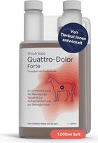 NutriLabs Quattro-Dolor Forte pratimų sultys žirgams 1 l su ciberžole, imbieru, velnio nagų ekstraktu ir dar daugiau - velnio letena - maisto papildas žirgams - judėjimas