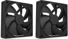NZXT F120P – 120 mm statinio slėgio kompiuterio ventiliatorius – juodas (2 vnt. rinkinys)