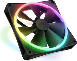 NZXT F140 RGB Duo – 140 mm dvipusis RGB kompiuterio ventiliatorius – juodas