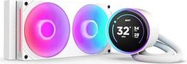 NZXT Kraken Elite 240 RGB – 240 mm AIO procesoriaus aušintuvas su LCD ekranu – baltas