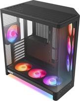NZXT H6 RGB+ – kompaktiškas dviejų skyrių ATX kompiuterio korpusas – juodas