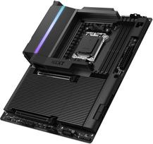 NZXT N9 X870E - AMD X870E AM5 ATX pagrindinė plokštė – juoda | AMD ATX flagmanė, skirta „Ryzen 9000/8000/7000“ procesoriams, su „Wi-Fi 7“, „PCIe 5.0“, „DDR5“, „USB4“ ir visą plokštę dengiančiu RGB apšvietimu, skirta aukščiausios klasės kompiuteriams.
