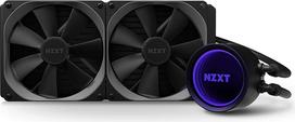 NZXT Kraken skysčio aušintuvas X63 280 mm – RL-KRX63-01 – AIO RGB procesoriaus skysčio aušintuvas – su besisukančiu „Infinity Mirror“ dizainu – valdomas CAM V4 – „Aer P“ 140 mm aušinimo ventiliatoriai (2 vnt. komplekte)