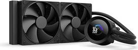 NZXT „Kraken Plus“ 240–240 mm AIO procesoriaus aušintuvas su LCD ekranu – juodas
