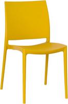 OKAFFAREFATTO MADDALONI Altea Plastikinė valgomojo kėdė Garstyčių geltonos spalvos Modelis Comfort