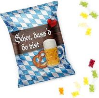 Oktoberfest guminukų rinkinys 25 mini vaisių guminukų maišelių rinkinys Bavarijos dekoracijos, svečių dovana, dekoracijos, gimtadienis, Wiesn, alaus festivalis, stalo dekoracijos Bavarija, Oktoberfest dekoracijos, dovanos, 9 x 7 cm