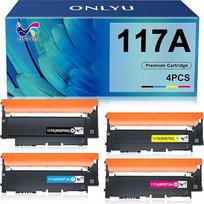ONLYU 117A MFP 179fwg 178nwg Suderinama su HP 117A 178nw 179fnw 150a 150nw | Suderinama su HP spalvotais lazeriniais daugiafunkciniais spausdintuvais 179fnw 150nw, 150a, 179, 178, 150, W2070A, W2071A, W2072A, W2073A spausdintuvams – juoda, žydra, geltona,
