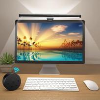 OOWOLF LED monitoriaus lempa su nuotolinio valdymo pulteliu, 41 cm USB akių priežiūros ekrano lempa su pagrindiniu apšvietimu, reguliuojama spalvų temperatūra, neakinanti ir nemirganti