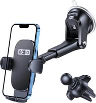 OQTIQ Mobiliojo telefono laikiklis Automobilinis siurbimo puodelis, mobiliojo telefono laikiklio diskas, 360° kampu pasukamas automobilio telefono laikiklis, skirtas priekiniam stiklui, prietaisų skydeliui, vieno mygtuko atleidimo ventiliacija, skirtas "i