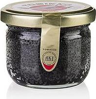 Originalūs „Tobiko“ skraidančių žuvų ikrai, juodi, 90 g