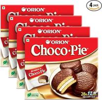 ORION "Choco Pie" minkšti sausainiai su šokolado apvalkalu, 4 x 12 vnt.