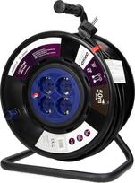 ORNO AE-13155(GS) kabelio ritė, 50 m, 4 išėjimai, 3200 W, apsauga nuo susisukimo