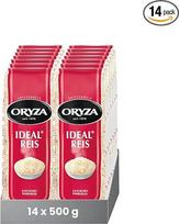 ORYZA Ideal Parboiled Rice 500 g, 14 vnt. (14 x 500 g), ilgagrūdžiai ryžiai, veganiški, natūraliai be glitimo