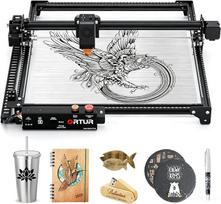 ORTUR „Laser Master 2 Pro S2 LU2-10A“ lazerinis graviravimo staklės: 10 W išėjimo galia, 400 x 400 mm graviravimo plotas, oro pagalba, CNC graviravimo staklės su 8 saugos funkcijomis, skirtos metalui, medžiui, akrilui ir odai