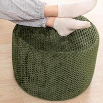 Osmanų kojų atrama užpildyta apvali Boho grindų sėdynė kėdė kojos kojos pagalvė grindų pagalvė Bean Bag Pouf Osmanų 18 x 18 x 14 colių miškas