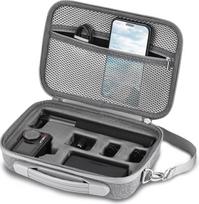 Osmo Action 5 Pro dėklas DJI Osmo Action 5/4 fotoaparato akumuliatoriaus dėklas, nešiojamas krepšys per petį, suderinamas su DJI Osmo Action 5, 4, 3, Adventure Combo priedais, pilkas, stilingas