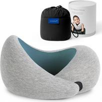 OSTRICHPILLOW GO Kelioninė pagalvė su atminties putomis lėktuvams, automobiliams, kaklo atrama skrydžiams, "Power Nap" pagalvės, kelionių reikmenys vyrams ir moterims