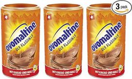 Ovomaltine gėrimų miltelių skardinės, 3 pakuotės (3 x 500 g)