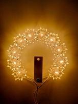OVUNQUE PROTEGGIMI Aureola Electric Brightness Diameter 8cm Luminous Wreath for Figurines Stars Bright Statue for Madonna, Jesus, Saints, Saints and Sacred Statues