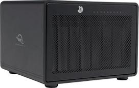 OWC „ThunderBay 8“ diskų dėklas, juodos spalvos, 8 lizdų išorinis „Thunderbolt 3“ diskų dėklas