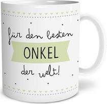 OWLBOOK® Geriausio dėdės puodelis su užrašu Dovanų idėjos dėdės gimtadieniui Keraminis 300 ml