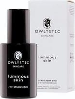 OWLYSTIC serumas – veido kremas nuo raukšlių „2-in-1“ su hialurono rūgštimi ir bakuchioliu, ekologiškas, 99 % natūralios kilmės, 50 ml