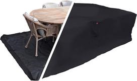 Pagrindinis puslapis „It“ sodo baldų uždangalas 235 x 180 x 95 cm – 600D „Oxford“ audinys su PVC danga, atsparus vandeniui, apsauga nuo UV spindulių, 2 ventiliacijos angos, užtrauktukas ir raištelis, juodos spalvos