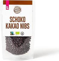 PAKKA Aromatic Premium Organic Fairtrade šokolado kakavos gabalėliai, 100 g, ekologiškas ir sąžiningas šokoladas, kakavos gabalėliai, tiesiogiai pagaminti ir išpilstyti gamintojo Kolumbijoje, padengti veganiniu apvalkalu (100 g)