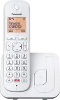 Panasonic KX-TGC250SPW Digital Cordless Telephone for Seniors with Call Block, Easy to Read Display, Hands-Free Calling, Alarm Clock, Single Headphone, White