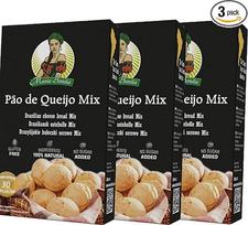 Pao de Queijo, 3 x 400 g, Brazilijos sūrio ritinėliai, miltai be glitimo, be dirbtinių kvapiųjų medžiagų Maria Bonita