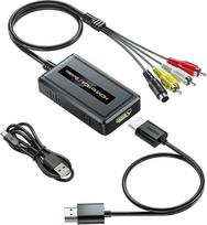 PARUIEN 2 in 1 HDMI į S-Video/RCA konverteris, 1080P Svideo adapteris, kompozitinis AV + R/L garso konverteris, suderinamas su DVD/PS3/PS4/TV Stick