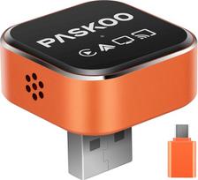 PASKOO „CarPlay“ belaidis adapteris „4 in 1“ skirtas „Android Auto“ / „AirPlay“ / „Miracast“ | Paverčia jūsų laidinį „CarPlay“ / „Android Auto“ į belaidį | Įmontuotas „Wi-Fi 6“, „Bluetooth 5.4“, USB-A + USB-C adapteris