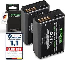 PATONA 2 x "Premium" baterija LP-E10, 1020 mAh, "Canon LPE10 LP E10" pakaitalas, suderinama su "Canon EOS 1100D 1200D 1300D 2000D 4000D Rebel T3 T5 T6 T9 EOS Kiss X50 X70 X80 1D X Mark II