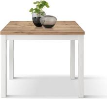 PAZZO DESIGN "Giuliano" id_2140 Išskleidžiamas stalas "Rustic Oak Refined" (baltas rėmas, 90 x 90 x 76,5)