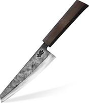 Peilis "Santoku" | Rankena: Ebonas | 17 cm ilgio anglinio plieno geležtė | Itin aštrus ir patvarus | Virtuvės peilis žuviai, mėsai ir daržovėms | Peilis ir virtuvinis peilis | HABANERO-17