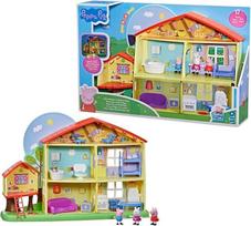 Peppa Pig - Peppa's Adventures, Peppa's Playtime to Bedtime House Ikimokyklinis žaislas, kalba, šviesa ir garsai, nuo 3 metų amžiaus, raudonas