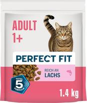 PERFECT FIT™ „Katze“ maisas suaugusiems katėms nuo 1 metų su lašiša, 5 x 1,4 kg