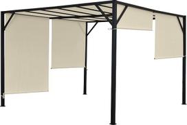 Pergola Baia, pavėsinė, terasos stoginė ir tvirtas plieninis rėmas su 6 cm + stumdomas stogas ~ 4x3 m