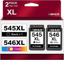 PG-545XL ir CL-546XL spausdintuvų kasetės, suderinamos su „Canon“ spausdintuvų kasetėmis 545
