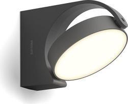 PHILIPS Mimosa lauko sieninis šviestuvas (7 W), oro sąlygoms atsparus lauko šviestuvas su judančiu skydeliu ir šiltai baltu LED apšvietimu, antracito spalvos, 2700 kelvinų