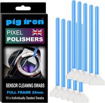 Pig Iron PIPP24 Pixel Polishing Machine Pro Sensor Cleaning Swab for Mirrorless and DSLR Cameras Pack of 10 24mm Swabs