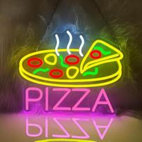 Pizza Neon ženklas sienų apdaila, LED neono šviesos ženklas restoranui, virtuvei, namams, gyvenamajam kambariui, vakarėlio apdaila, dovana vaikams, Kalėdos, gimtadienis