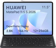 Planšetinis kompiuteris „Huawei MatePad 11.5 S 2026“ su klaviatūra ir „M-Pencil-Pro“, 12 + 256GB | 2,8K, 144 Hz itin ryškus „PaperMatte“ ekranas, 8800 mAh baterijos, 40 W „SuperCharge“ įkrovimas, „Wi-Fi 6“, žaidimai