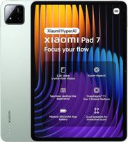 Planšetinis kompiuteris „XIAOMI Pad 7“, 11,2 colio, 8+128GB, 8850 mAh baterija, žalia | 3,2K 144 Hz ekranas, „Snapdragon 7+ Gen 3“, 45 W „TurboCharge“, „HyperAI“, keturi garsiakalbiai, sklandi, stacionariam kompiuteriui prilygstanti patirtis
